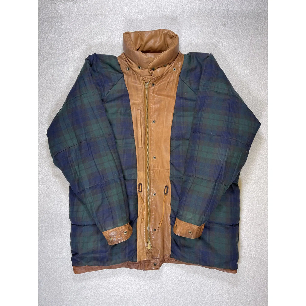 Polo Ski Ralph Lauren Leather Down Jacket (Vintage 90s)