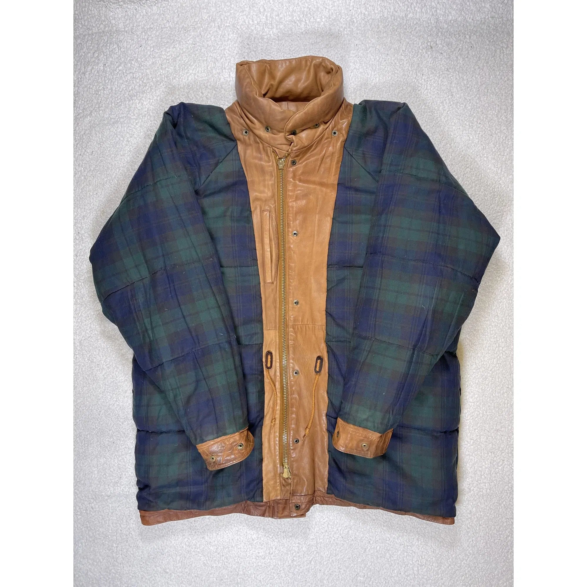 Polo Ski Ralph Lauren Leather Down Jacket (Vintage 90s)