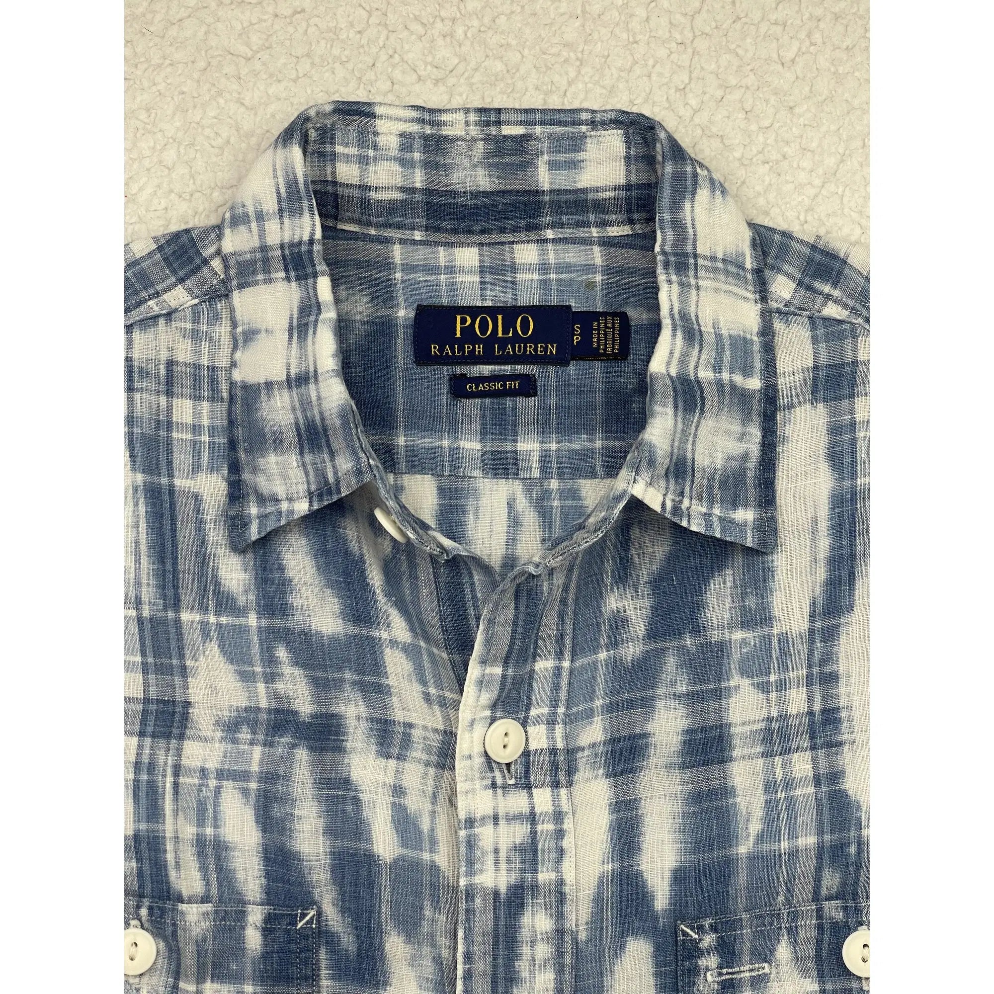 Polo Ralph Lauren Classic Washed Linen Plaid Shirt