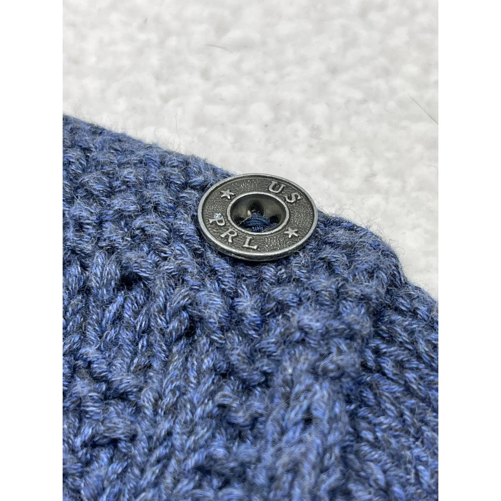 Haut sans manches en patchwork tricoté main Ralph Lauren (Vintage)