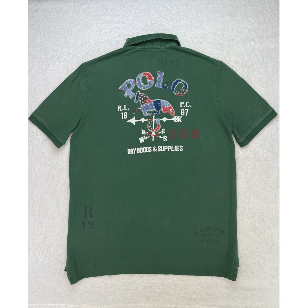 Polo Ralph Lauren Big Pony Patchwork Polo Shirt
