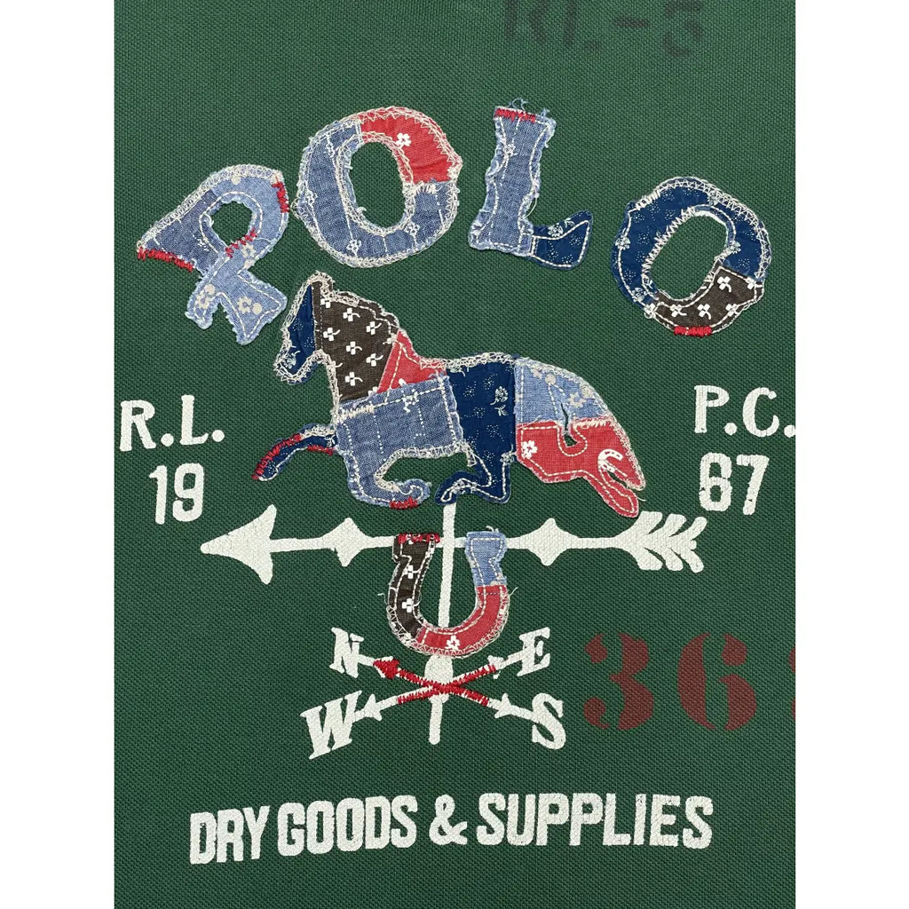 Polo Ralph Lauren Big Pony Patchwork Polo Shirt