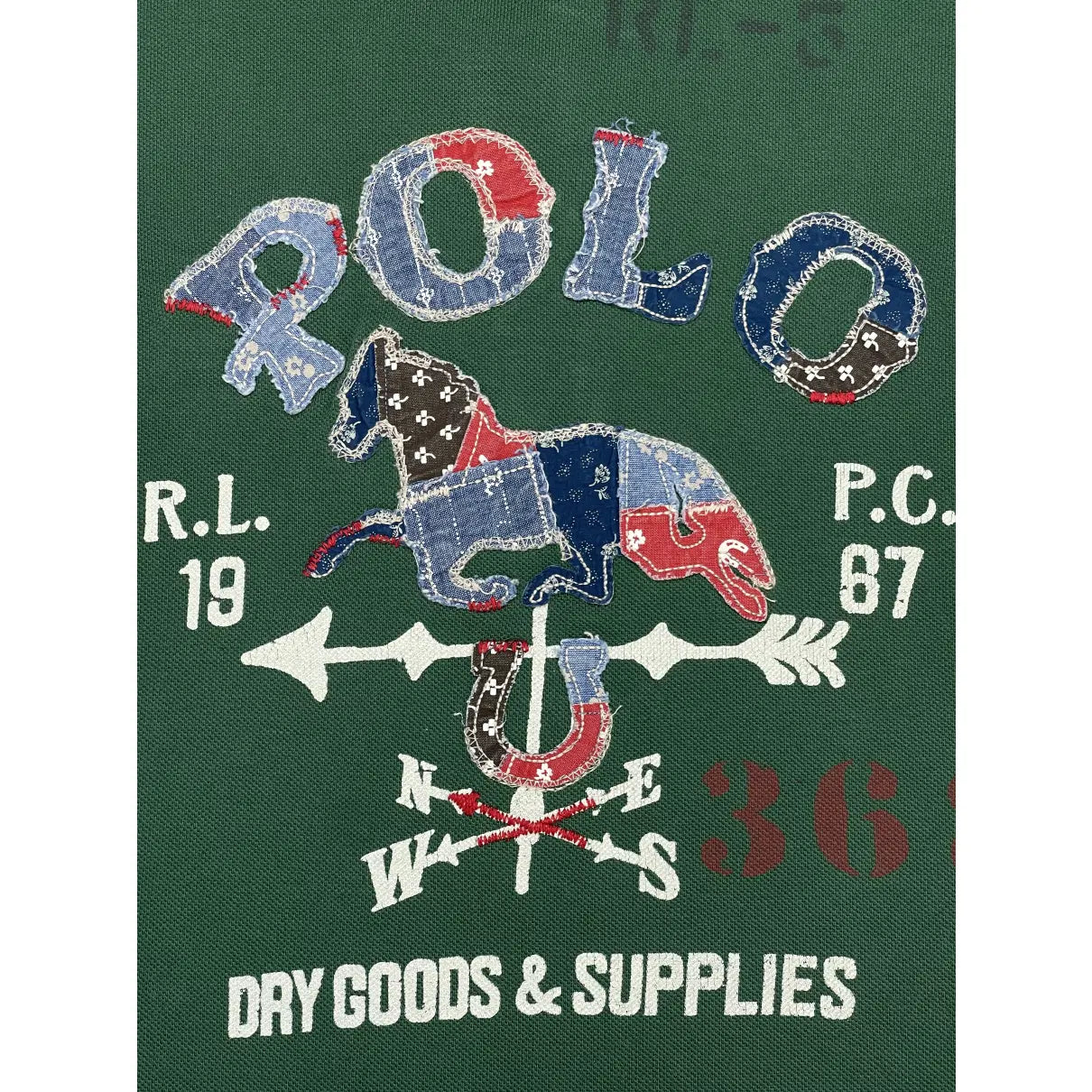 Polo Ralph Lauren Big Pony Patchwork Polo Shirt