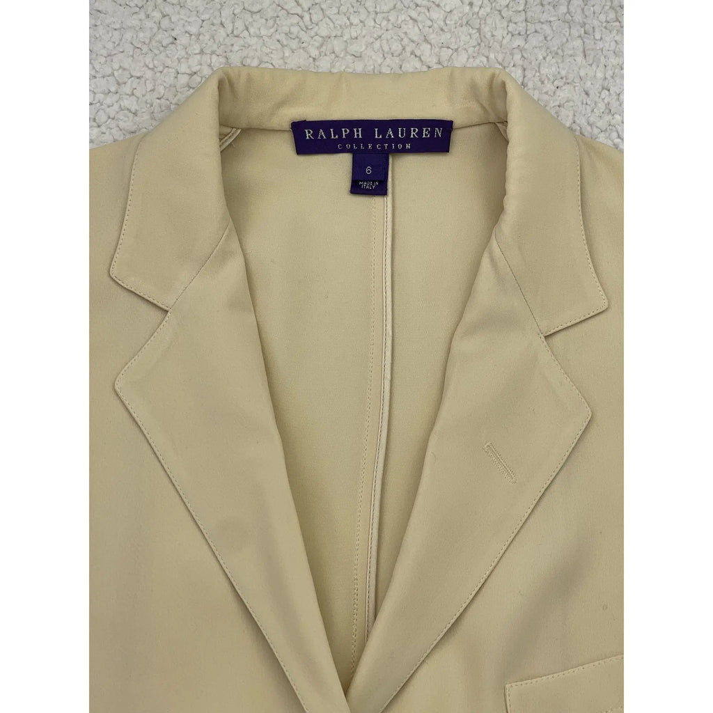 Ralph Lauren Collection Seiden-Shantung-Jacken- und -Hosen-Set (Vintage)