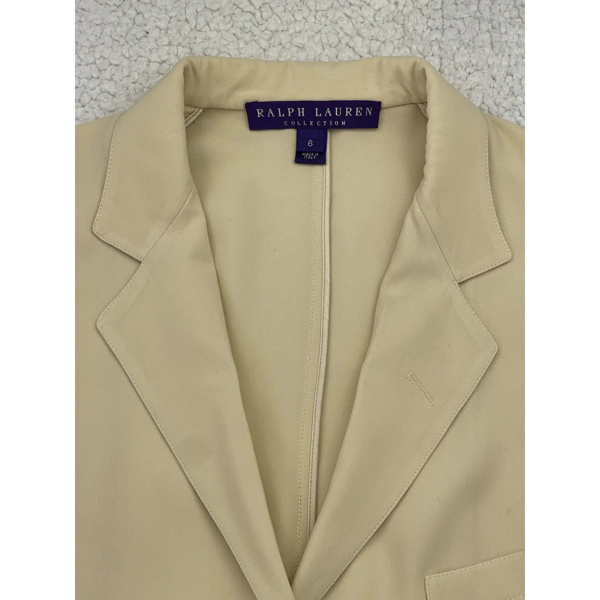 Ralph Lauren Collection Seiden-Shantung-Jacken- und -Hosen-Set (Vintage)