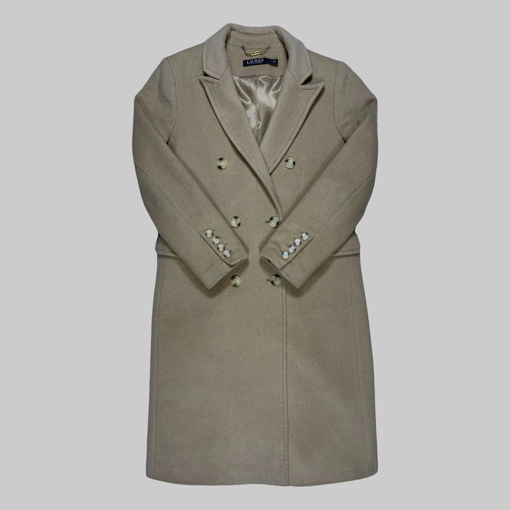 Lauren Ralph Lauren Double-Breasted Wool Blend Coat
