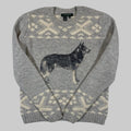 Lauren Ralph Lauren Pullover aus Lammwolle mit Husky-Muster (Vintage)