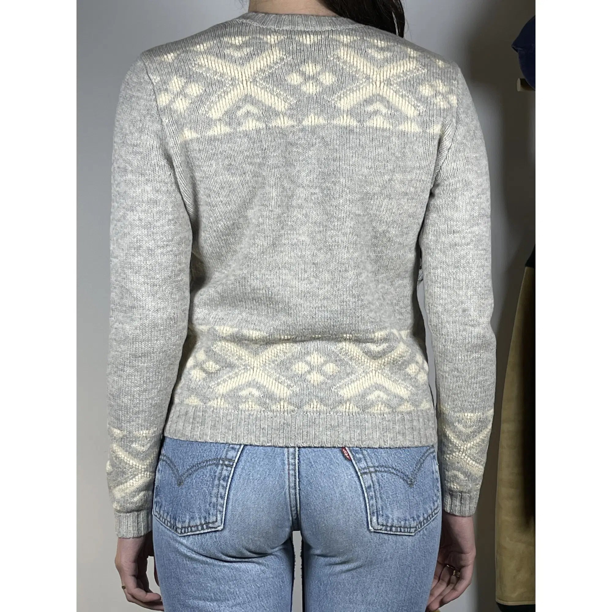 Lauren Ralph Lauren Pullover aus Lammwolle mit Husky-Muster (Vintage)