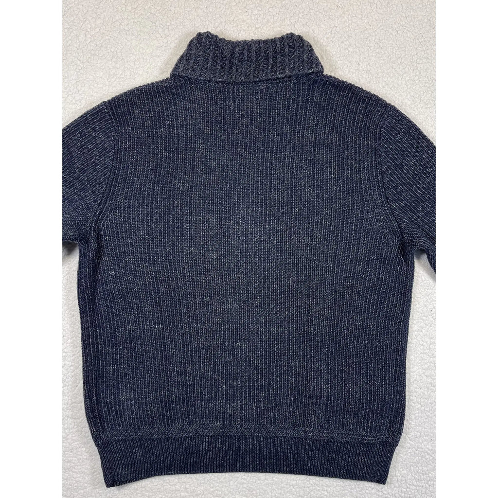Denim & Supply Ralph Lauren Full-Zip Indigo Knit Sweater (Vintage)
