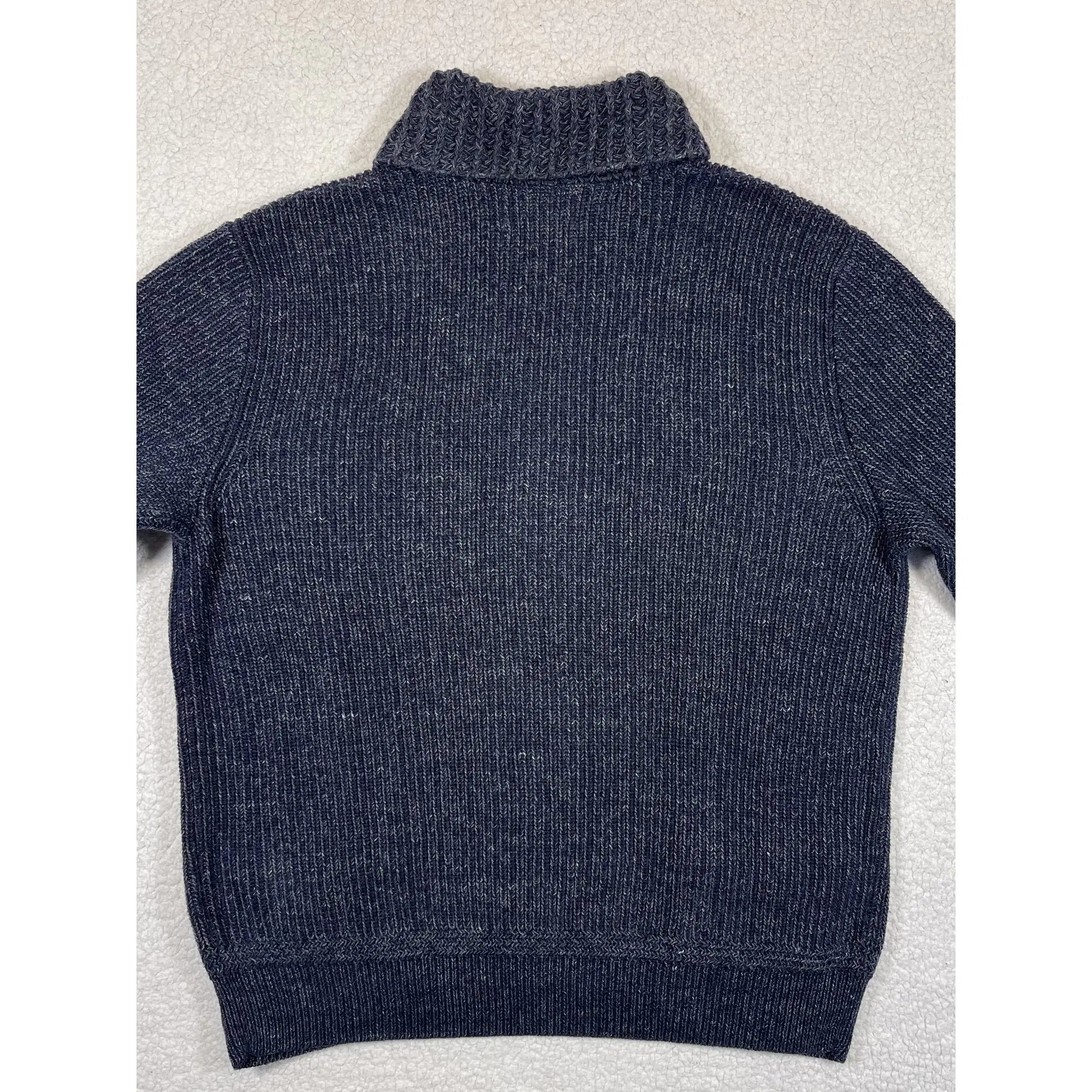 Denim & Supply Ralph Lauren Full-Zip Indigo Knit Sweater (Vintage)