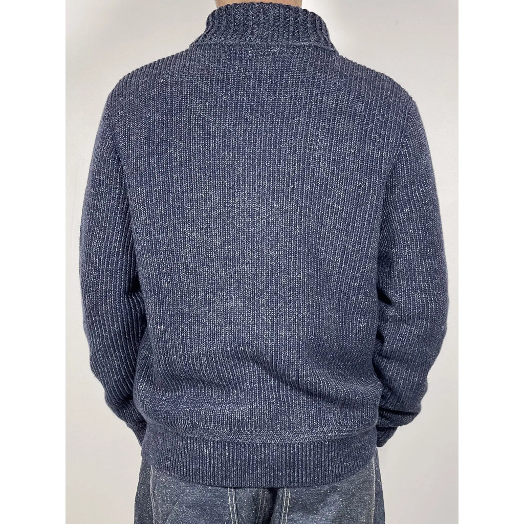 Denim & Supply Ralph Lauren Full-Zip Indigo Knit Sweater (Vintage)