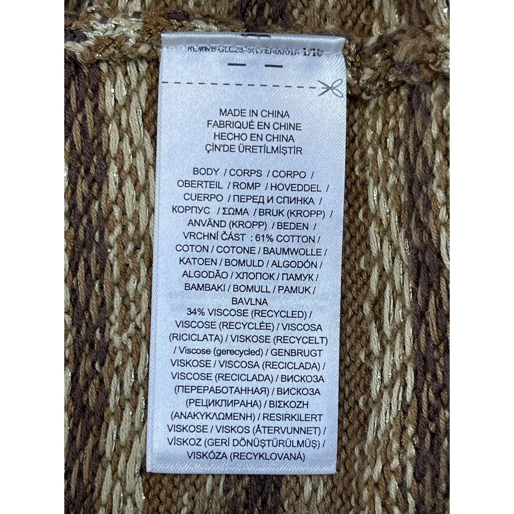 Lauren Ralph Lauren Fair Isle Metallized Cotton Blend Pullover (2023)
