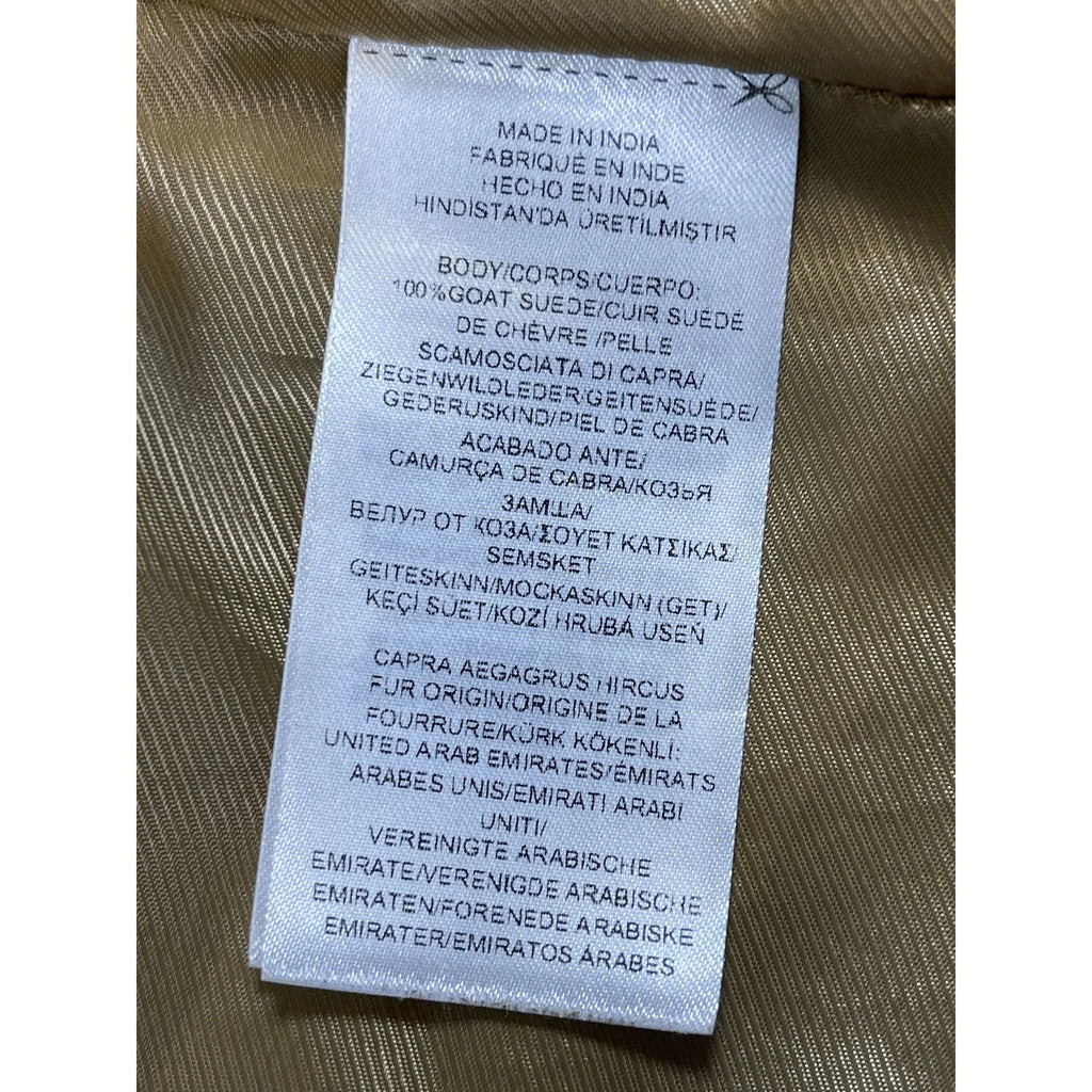 Lauren Ralph Lauren Goat Suede Motorcycle Jacket