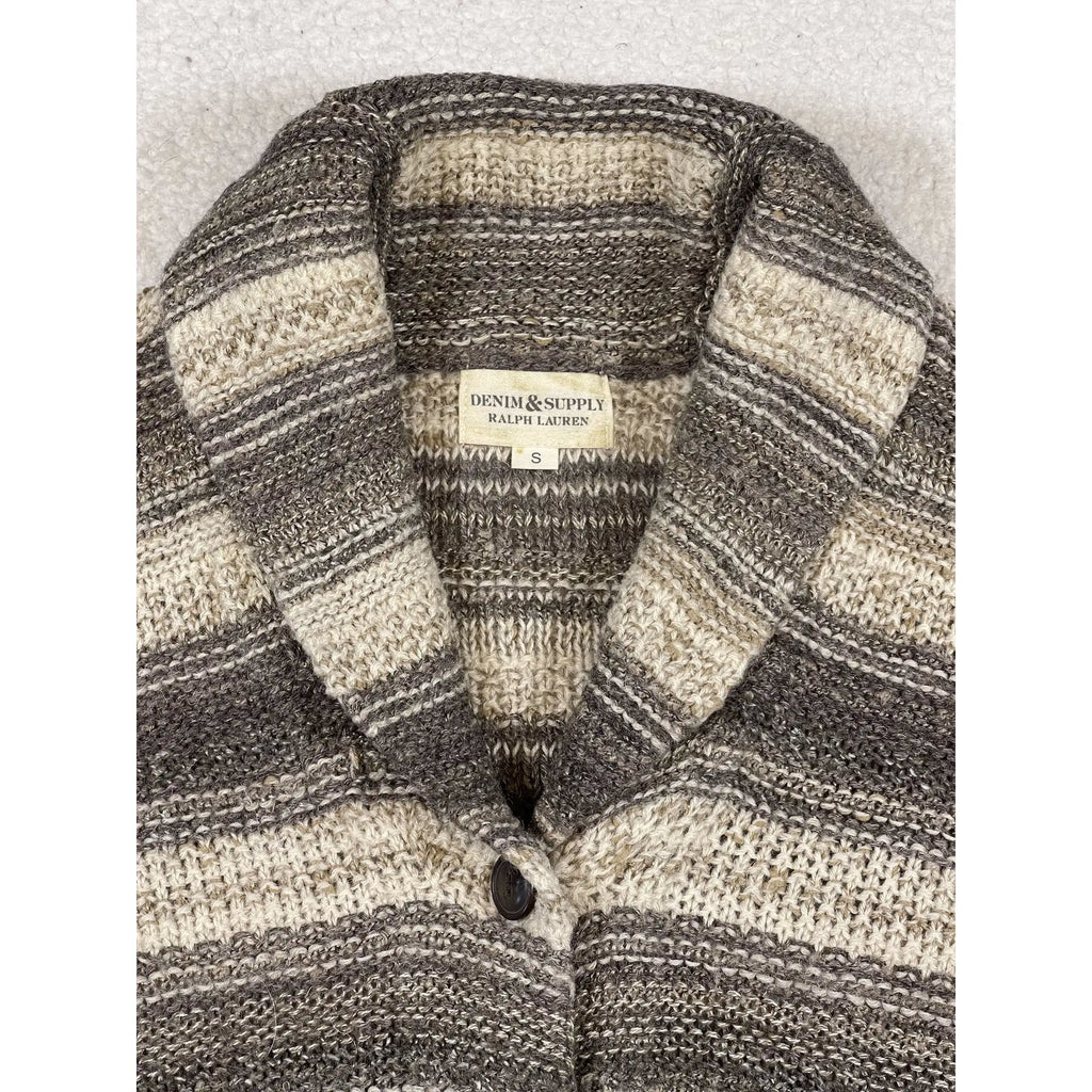 Denim & Supply Ralph Lauren Striped Wool Blend Cardigan (Vintage)