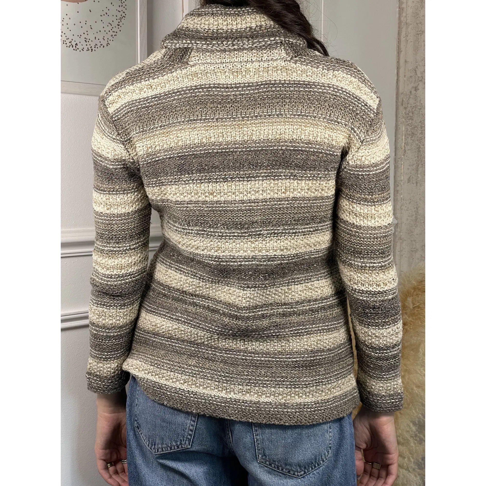 Denim & Supply Ralph Lauren Striped Wool Blend Cardigan (Vintage)