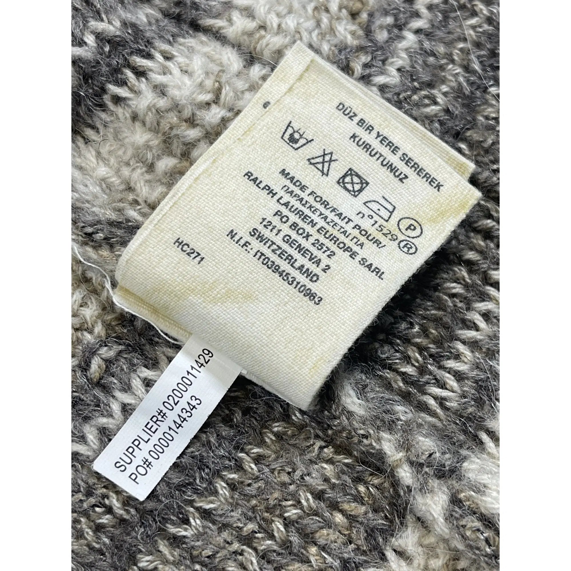 Denim & Supply Ralph Lauren Striped Wool Blend Cardigan (Vintage)