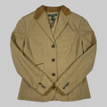 Lauren Ralph Lauren Suede-Trimmed Cotton Blend Equestrian Blazer (Vintage)