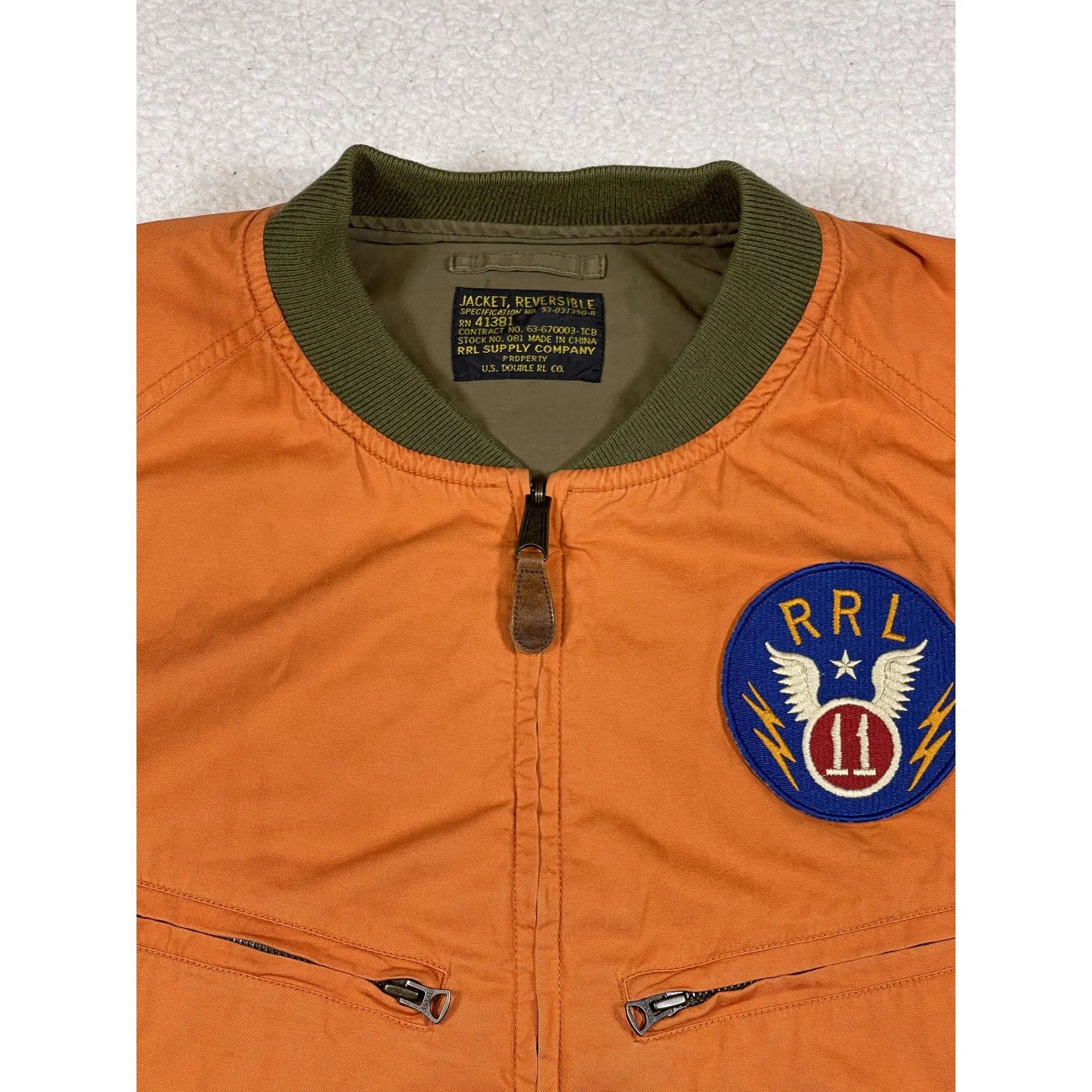 Ralph Lauren RRL Double RL Veste réversible en sergé