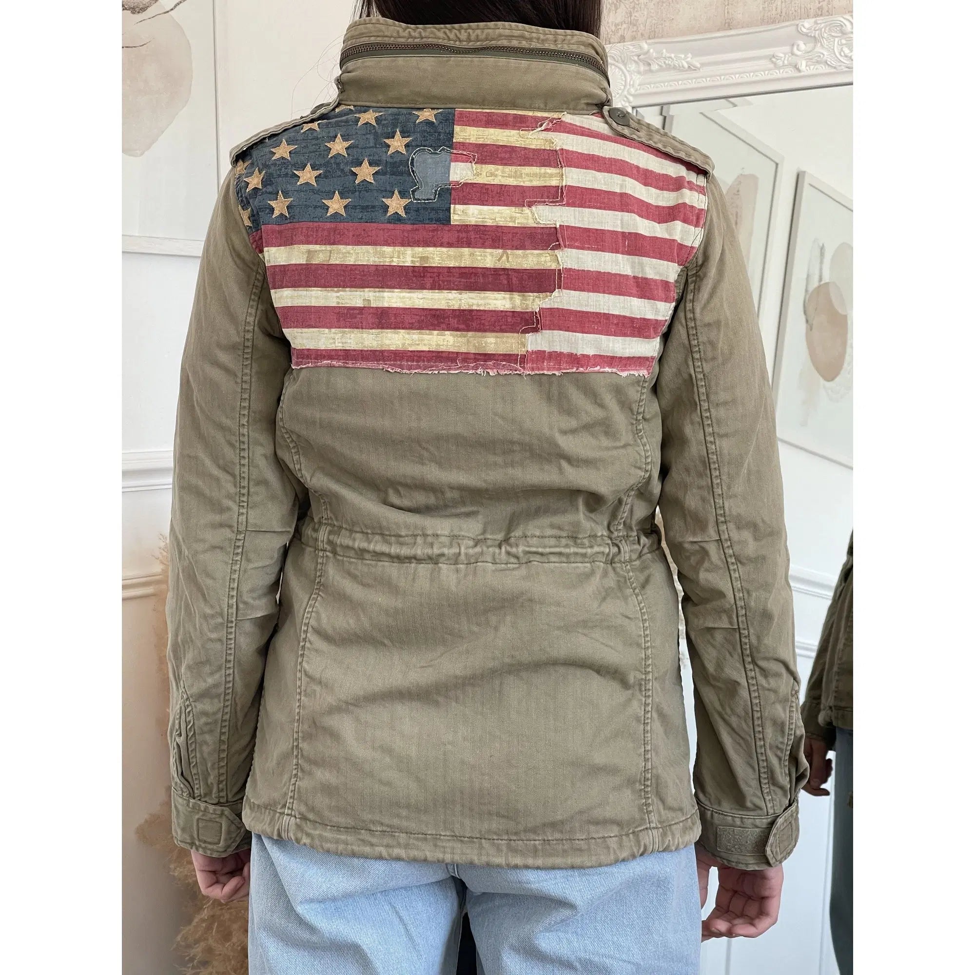 Denim & Supply Ralph Lauren Iconic Flag Trellis Jacket (Vintage)