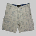 Shorts en lin à motifs Indigo Ralph Lauren RRL Double RL