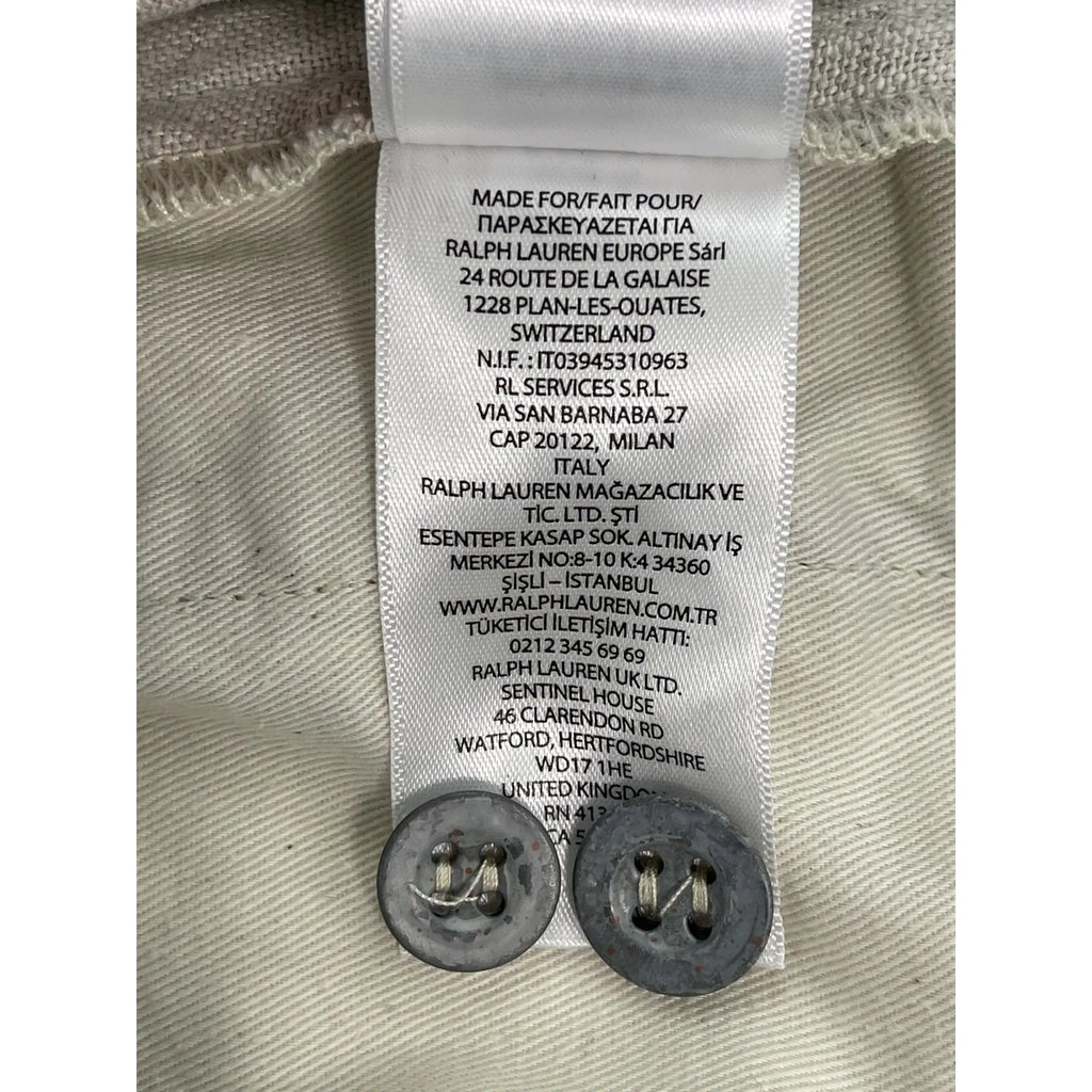 Shorts en lin à motifs Indigo Ralph Lauren RRL Double RL