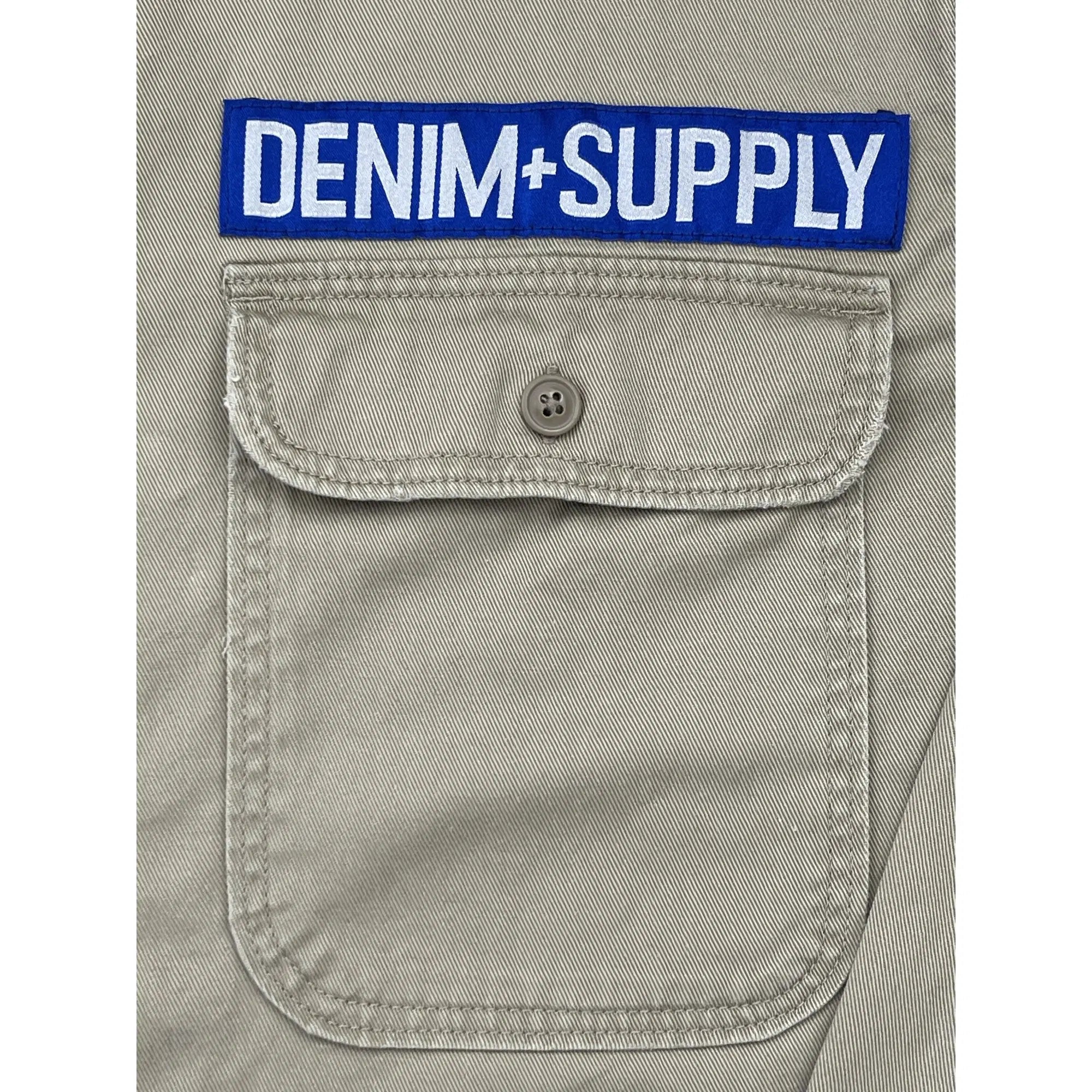 Denim & Supply Ralph Lauren Patched Military Shirt with Iconic Flag (Vintage)
