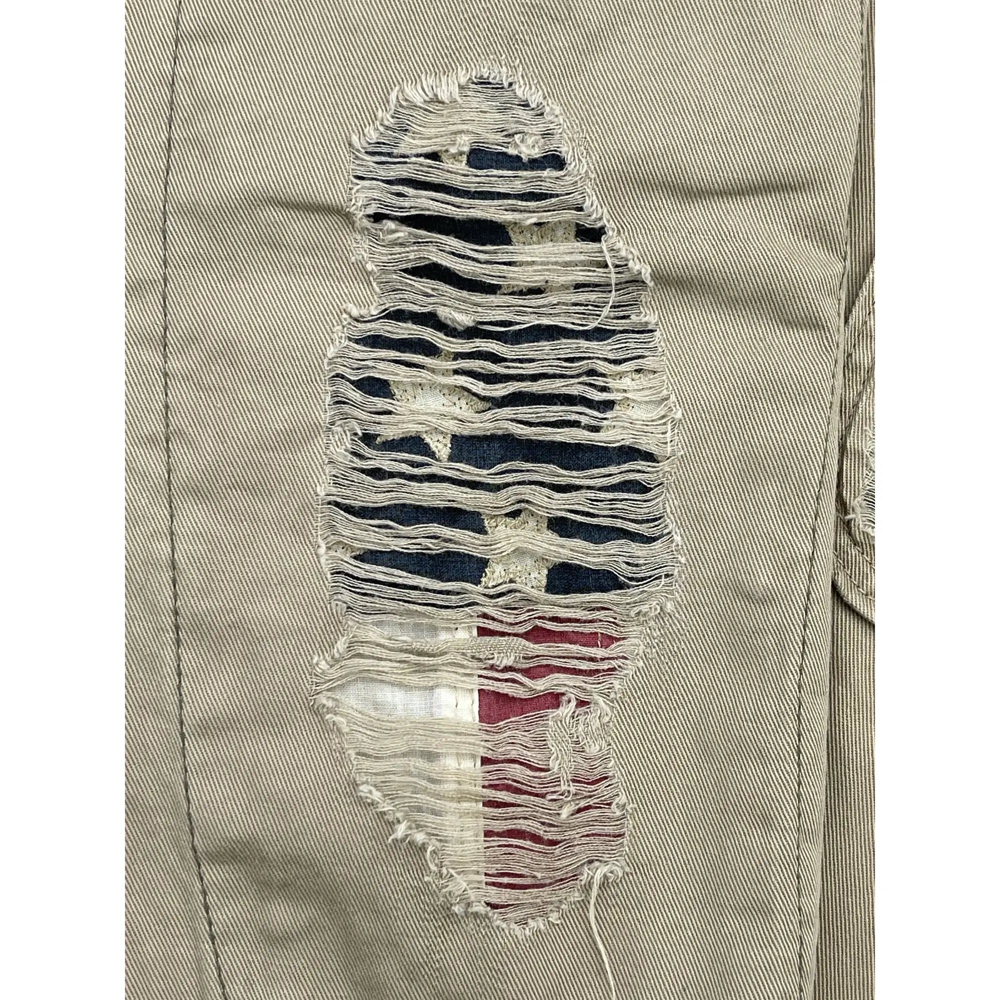 Denim & Supply Ralph Lauren Patched Military Shirt with Iconic Flag (Vintage)
