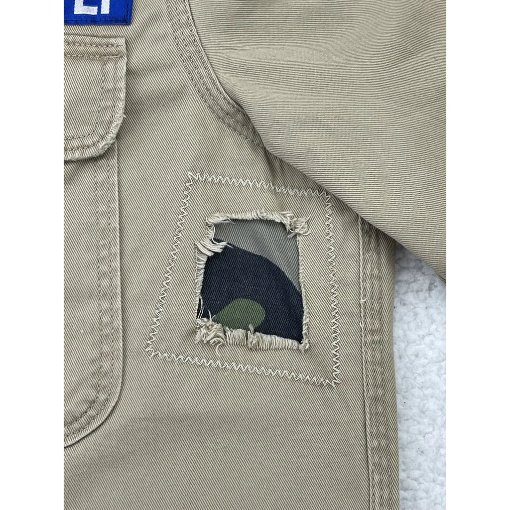 Denim & Supply Ralph Lauren Patched Military Shirt with Iconic Flag (Vintage)
