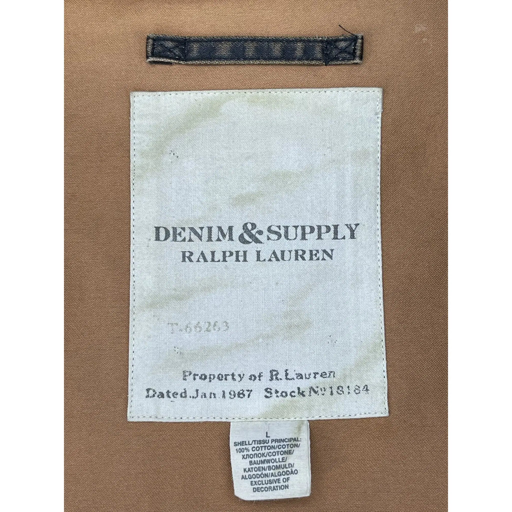 Denim & Supply Ralph Lauren Oilcloth Utility Jacket (Vintage)