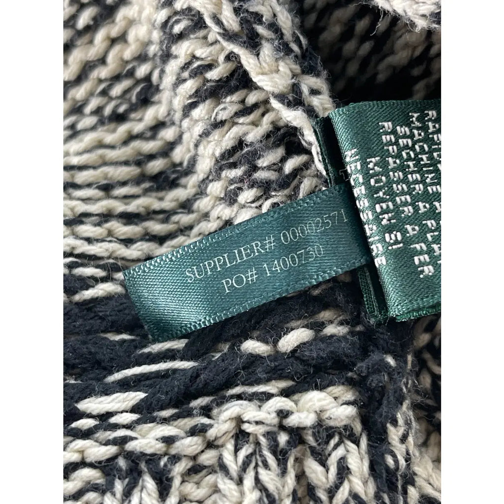 Lauren Ralph Lauren Skifahrer-Strickjacke mit durchgehendem Reißverschluss aus Baumwollmischung