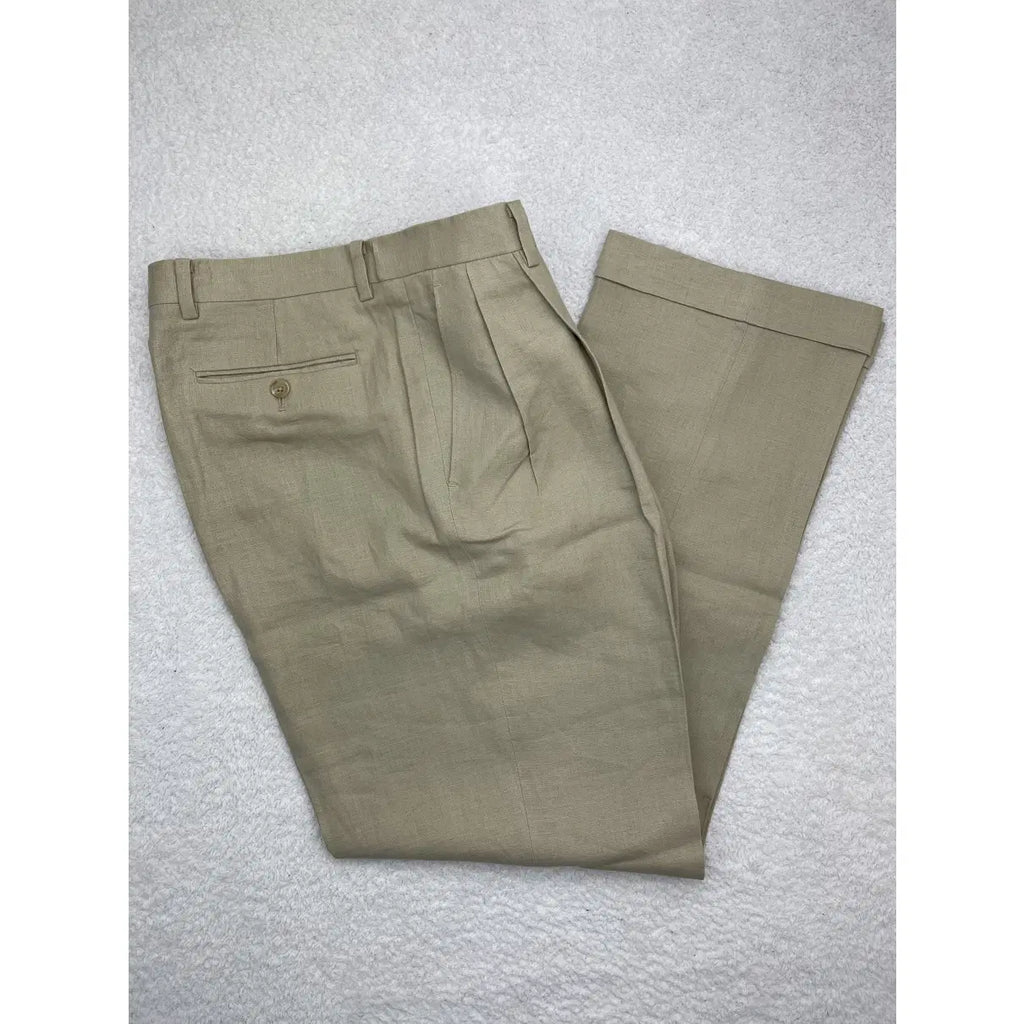 Lauren Ralph Lauren Leinenhose mit Relaxed-Passform und Falten