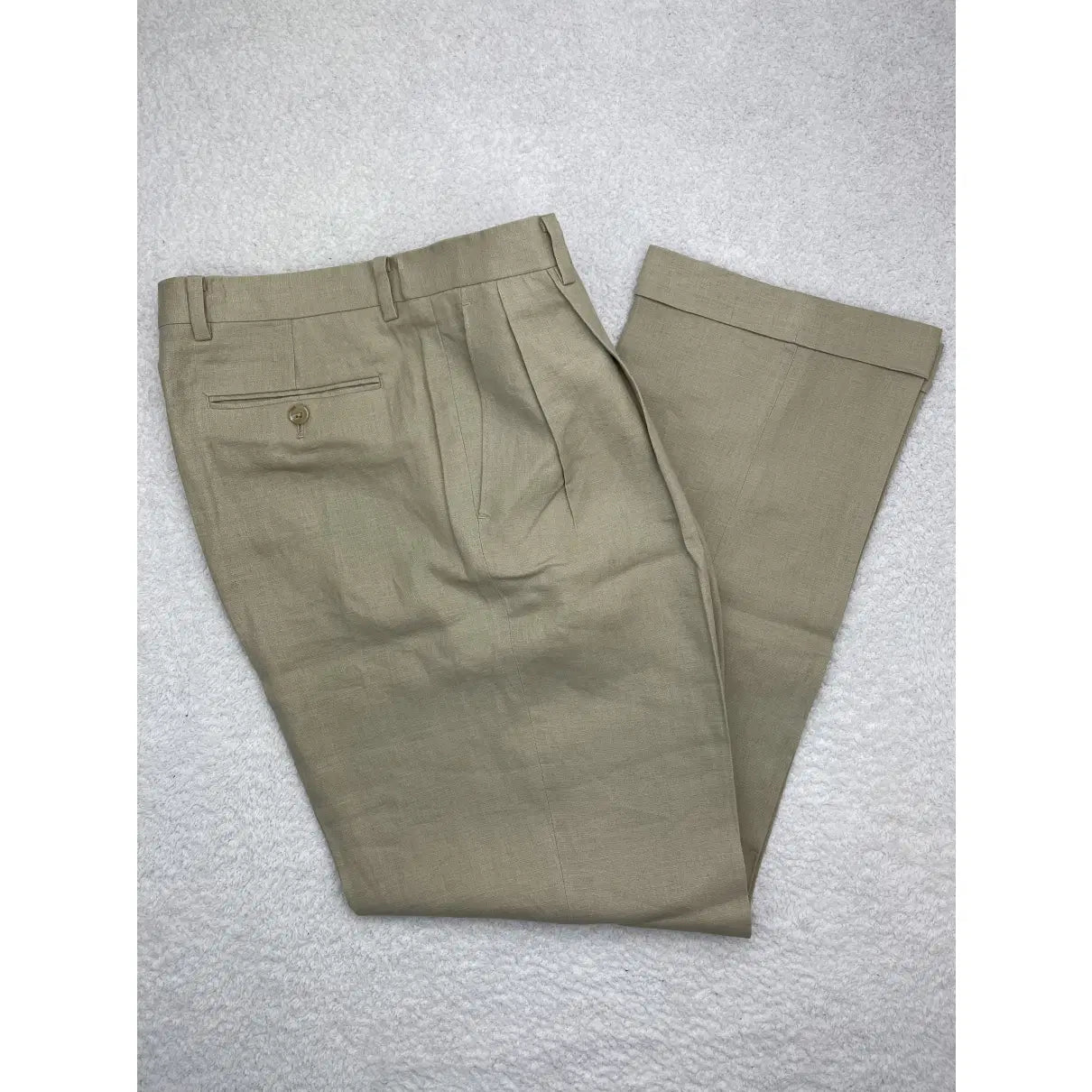 Lauren Ralph Lauren Leinenhose mit Relaxed-Passform und Falten