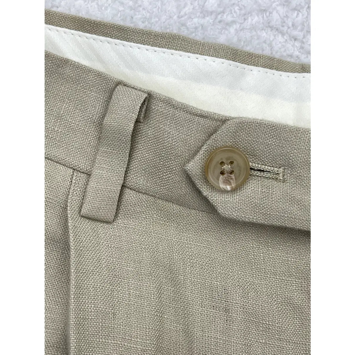 Lauren Ralph Lauren Leinenhose mit Relaxed-Passform und Falten