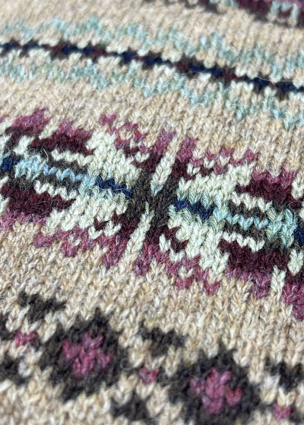 Cardigan Polo Ralph Lauren Fair Isle à empiècements en daim