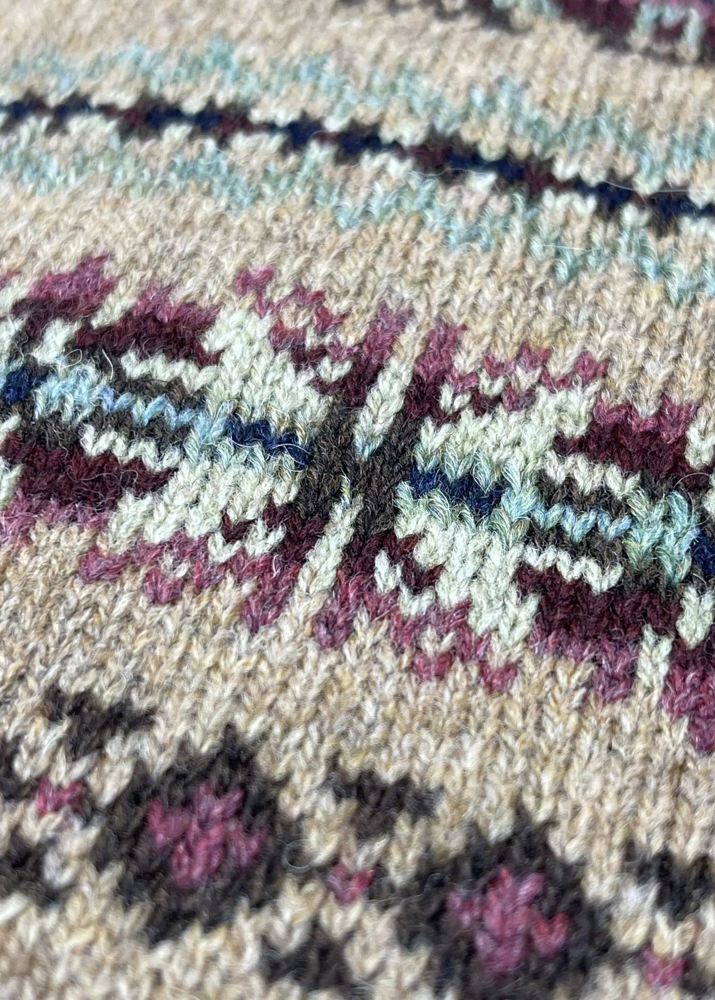 Cardigan Polo Ralph Lauren Fair Isle à empiècements en daim