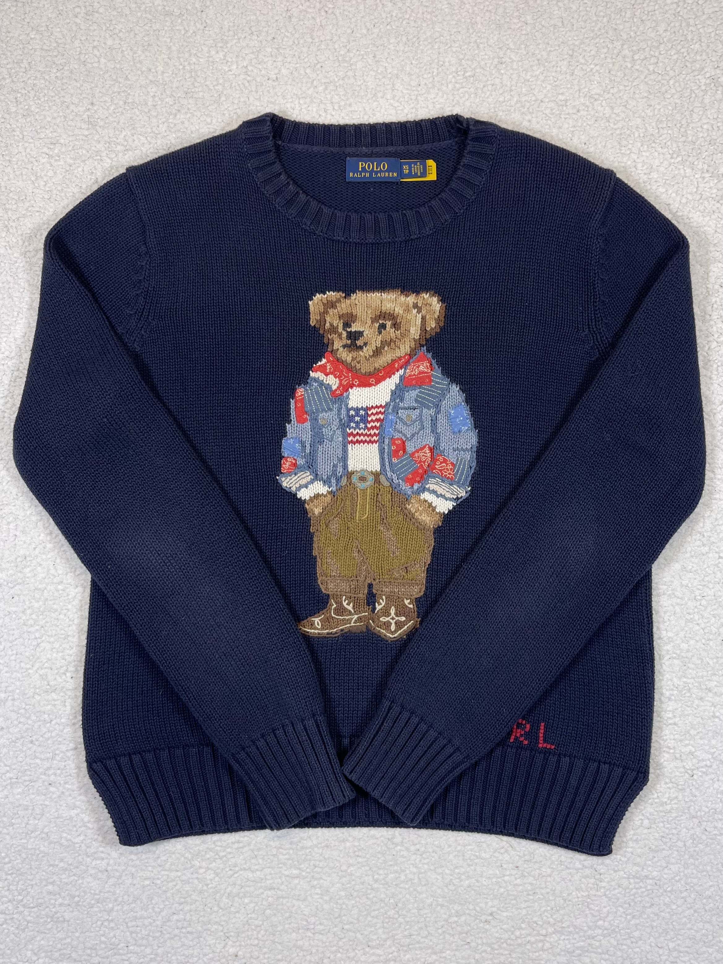 Polo Ralph Lauren Bandana Polo Bear Cotton Sweater (2021)