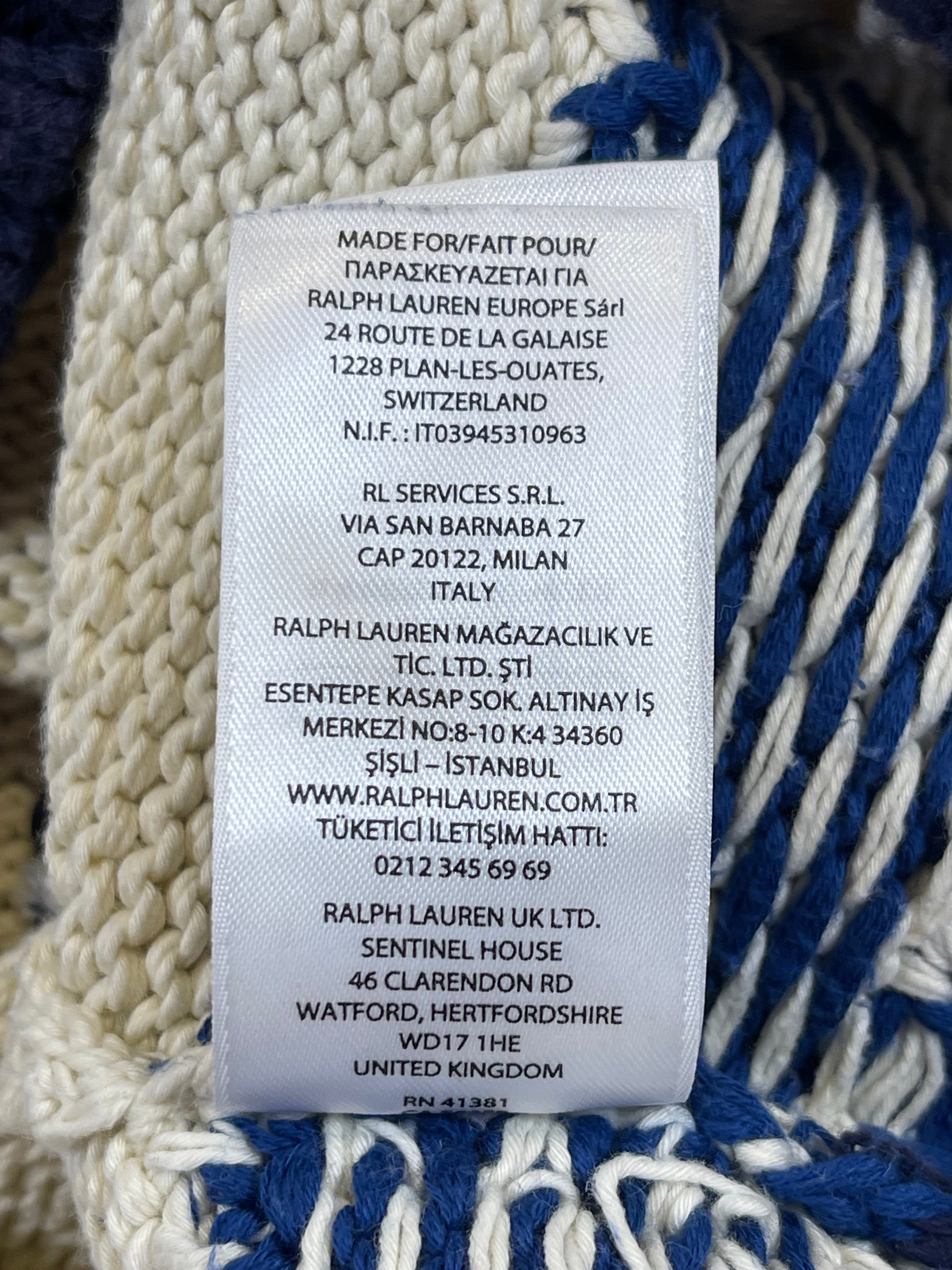 Polo Ralph Lauren Nautical Intarsia Cotton Sweater (2022)