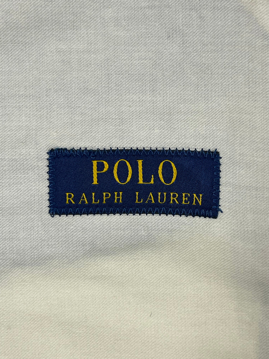 Polo Ralph Lauren Made in Italy Indigo Herringbone Linen Vest