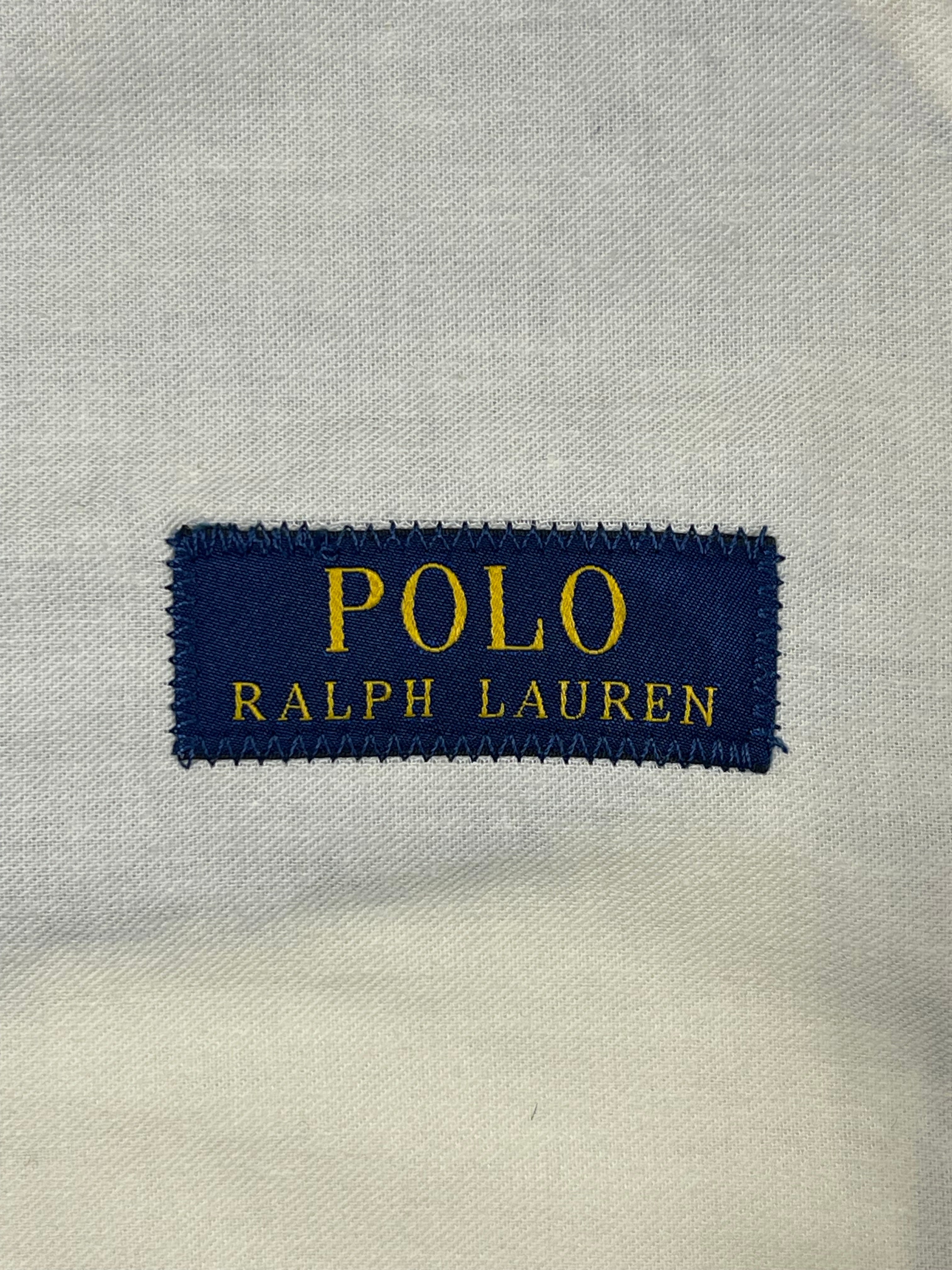 Polo Ralph Lauren Made in Italy Indigo Herringbone Linen Vest
