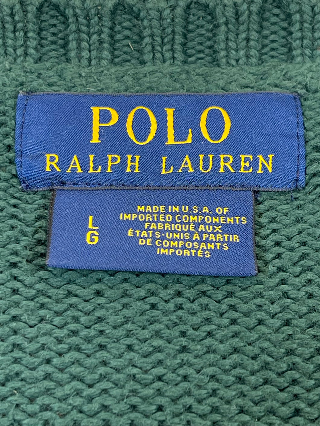 Polo Ralph Lauren Iconic Flag Cotton Sweater L