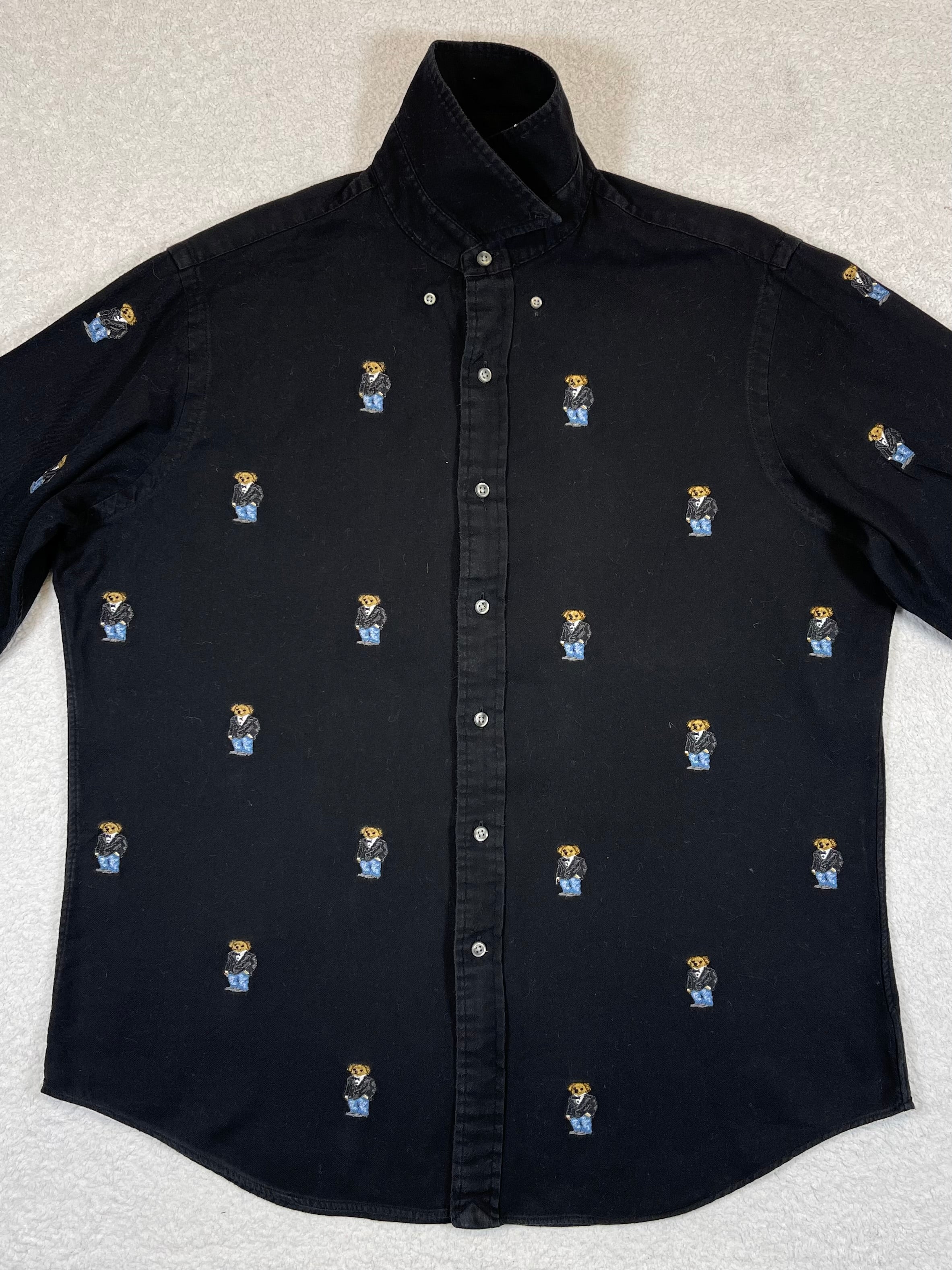 Ralph Lauren Polo Bear Smocking Cotton Shirt