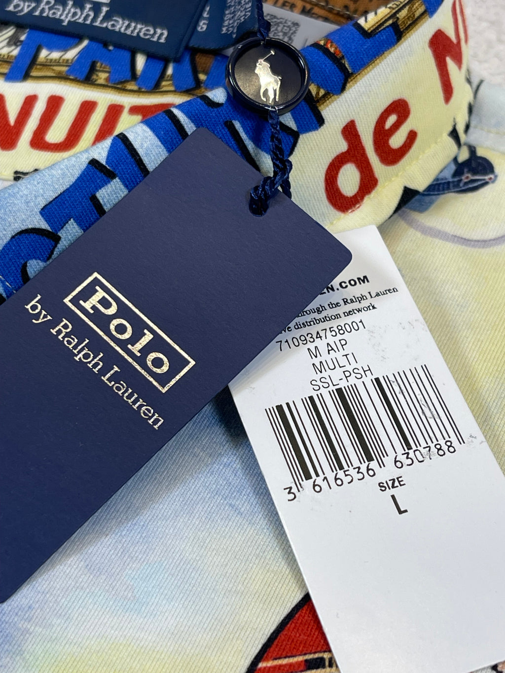 Polo by Ralph Lauren Parisian-Print Cotton Jersey Polo Shirt (2023)