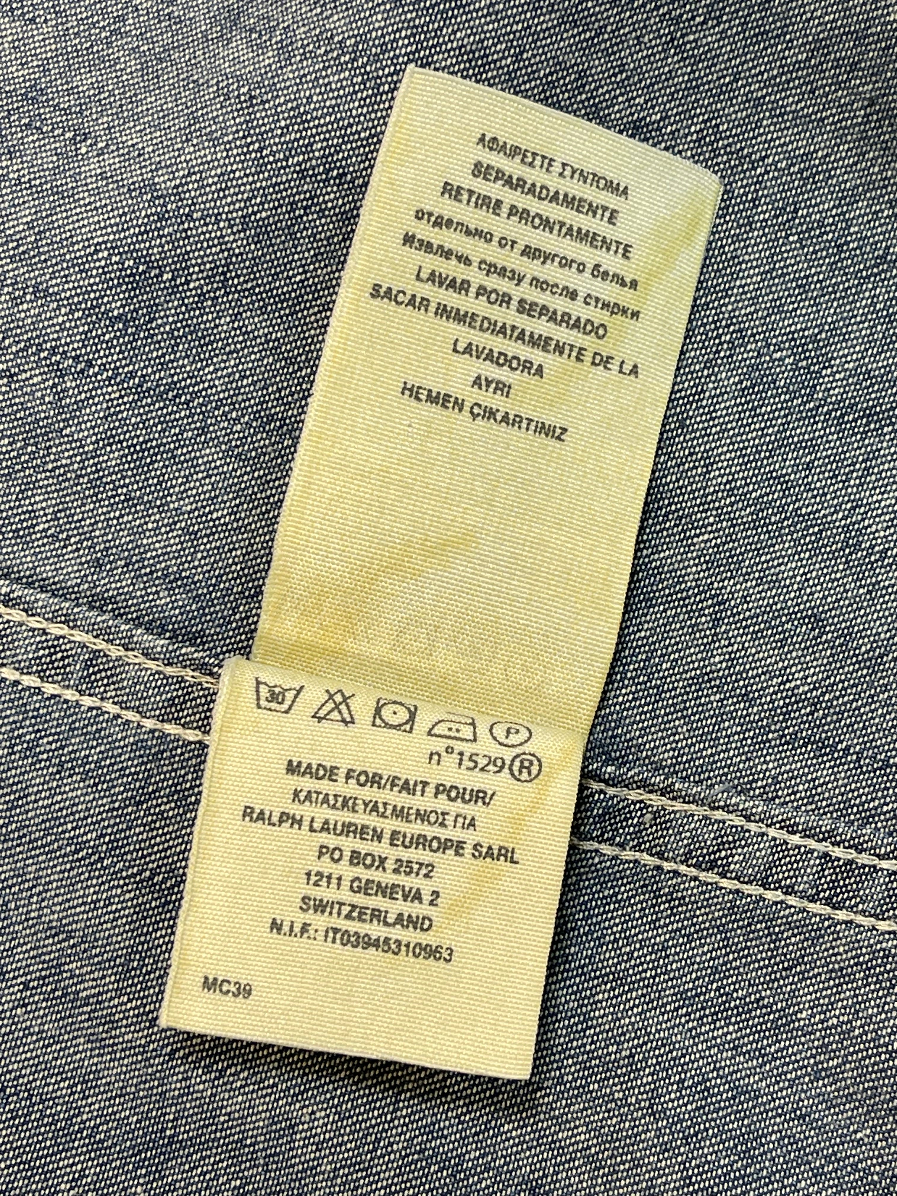 Ralph Lauren Denim & Supply Vintage Western Denim Shirt