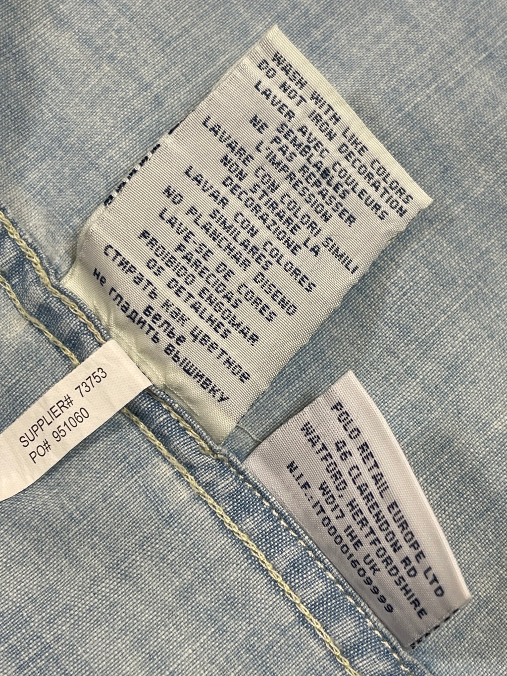 Polo Ralph Lauren Chambray Workwear Shirt (Vintage 2000s)