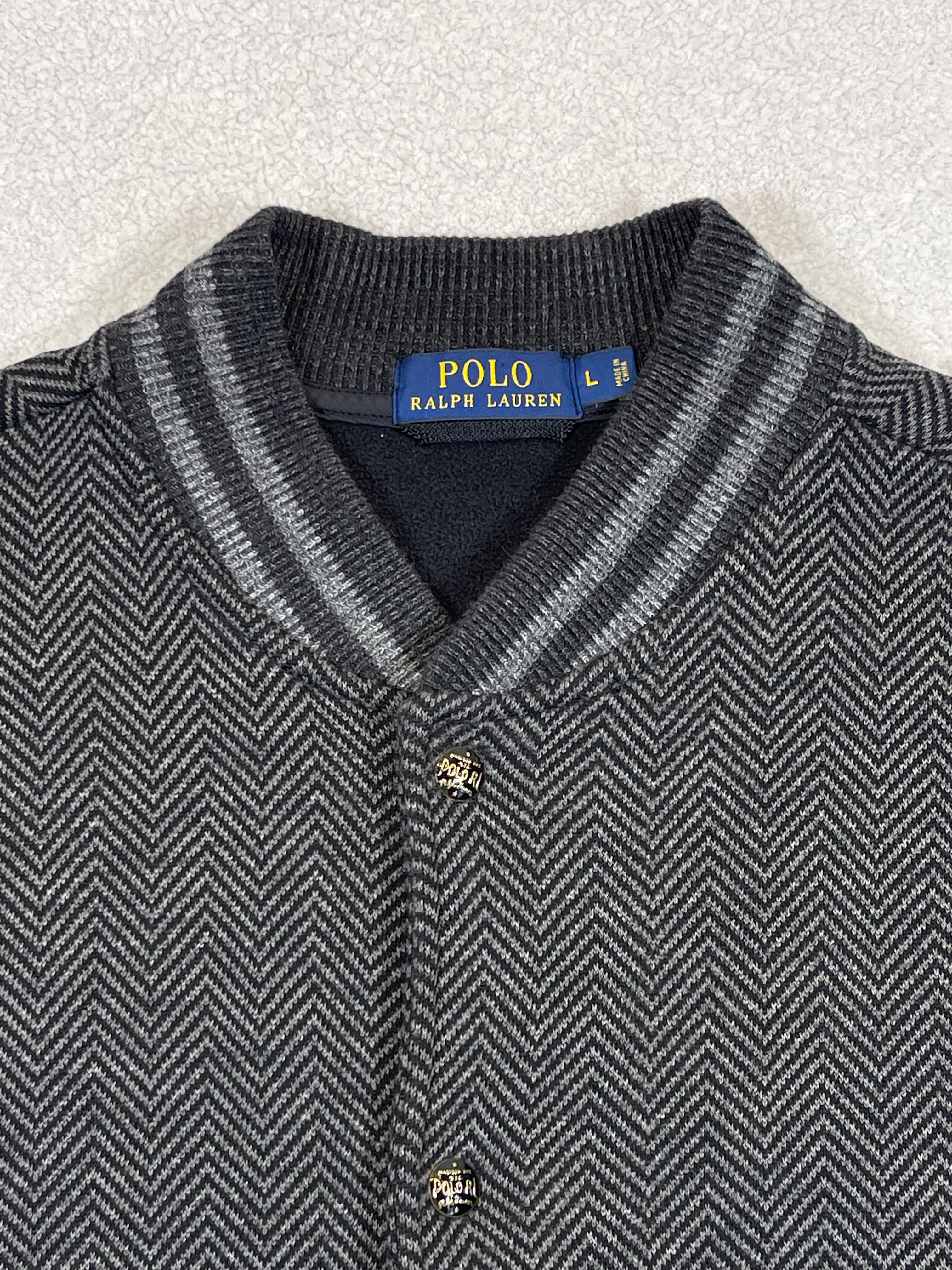 Polo Ralph Lauren Vintage Herringbone Wool-Blend Varsity Jacket