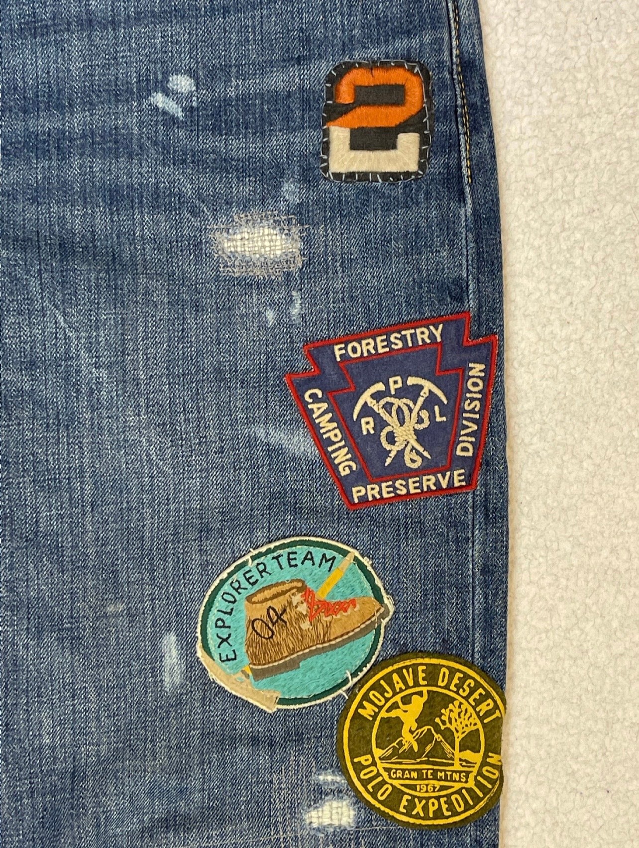 Polo Ralph Lauren Expedition Vintage Classic Fit Aged Denim Jeans (2022)