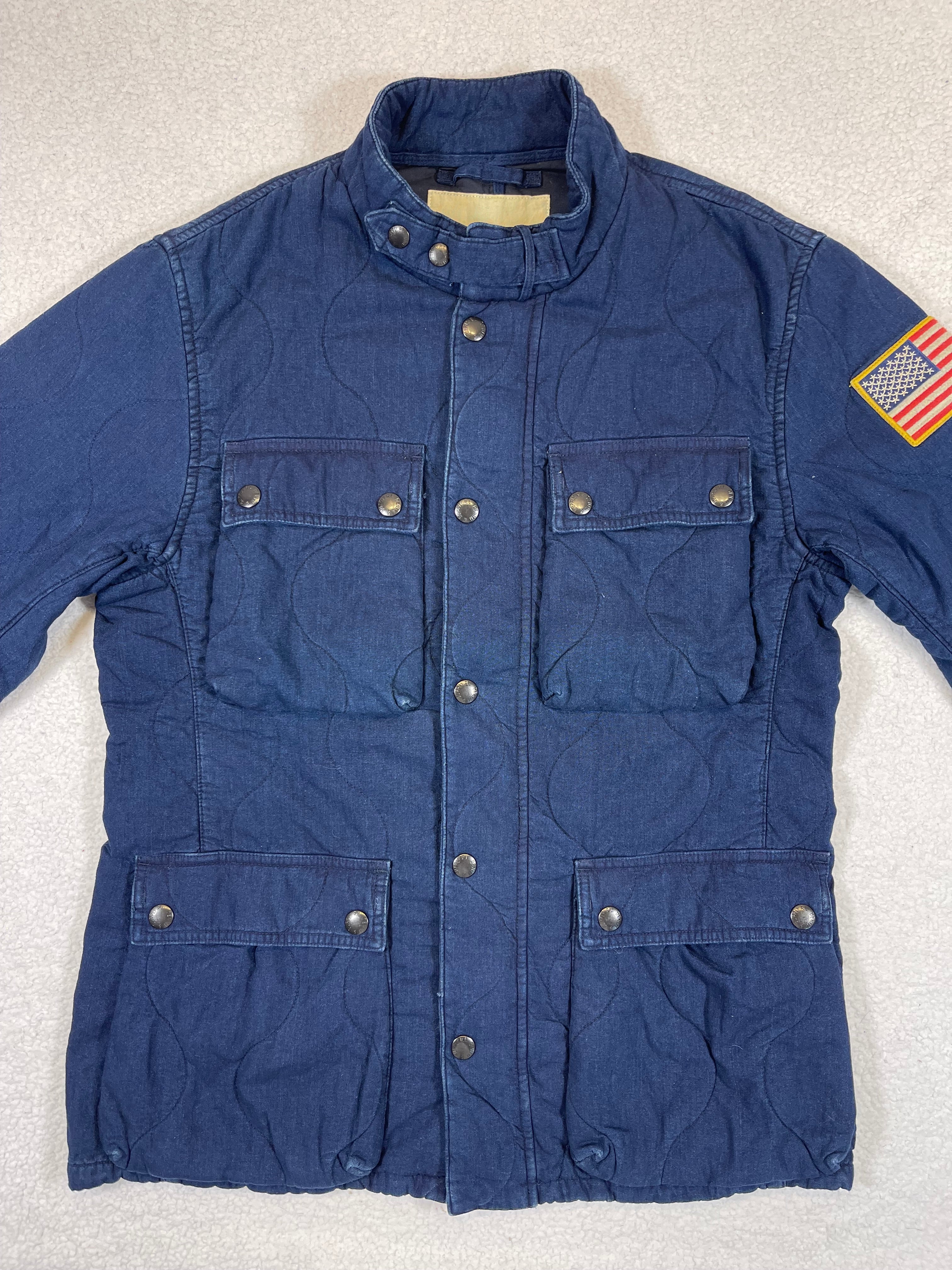 Ralph Lauren Denim & Supply Quilted Indigo Denim Field Jacket