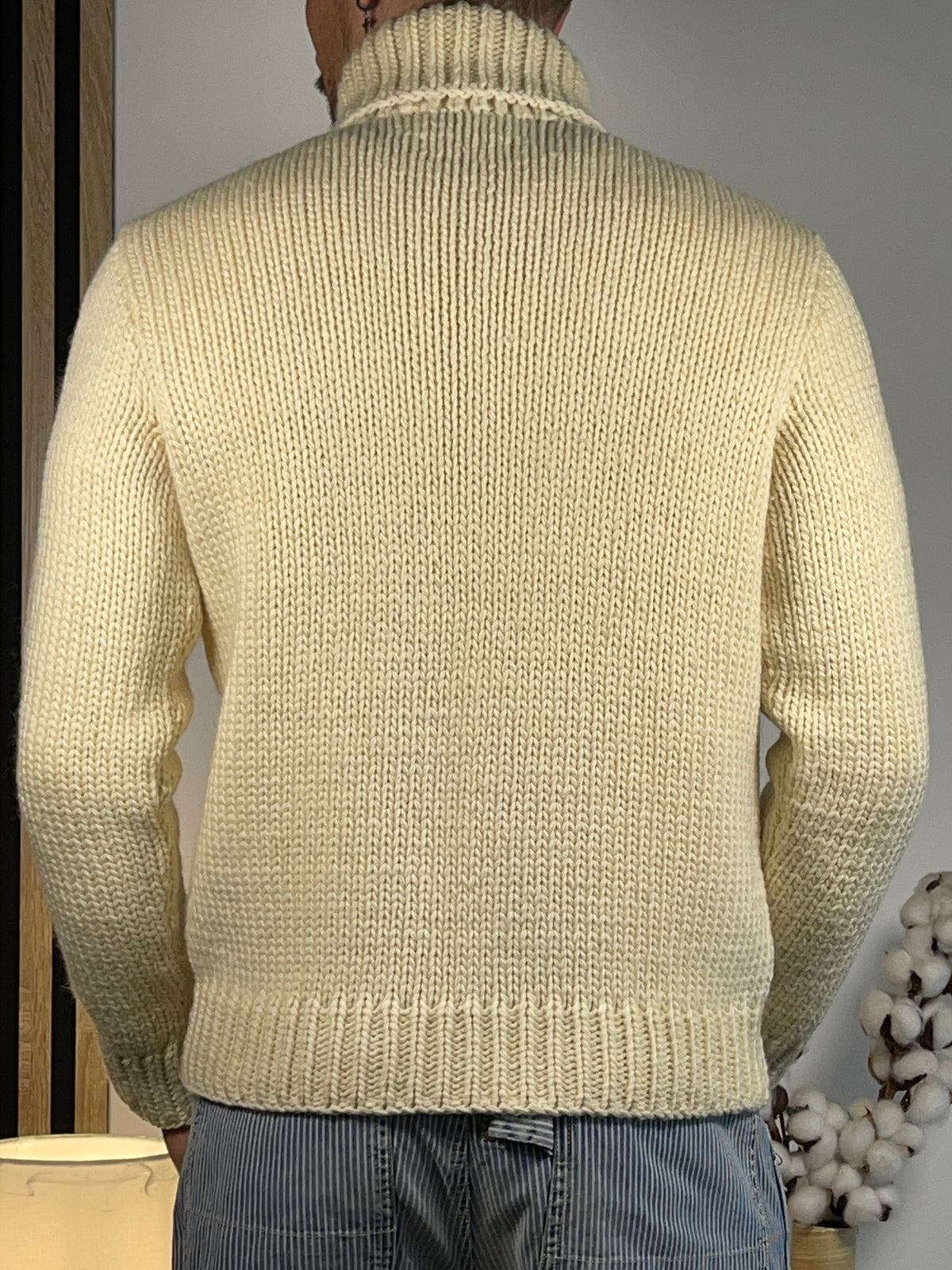 Polo by Ralph Lauren Vintage Nautical-Inspired Wool Turtleneck Sweater S