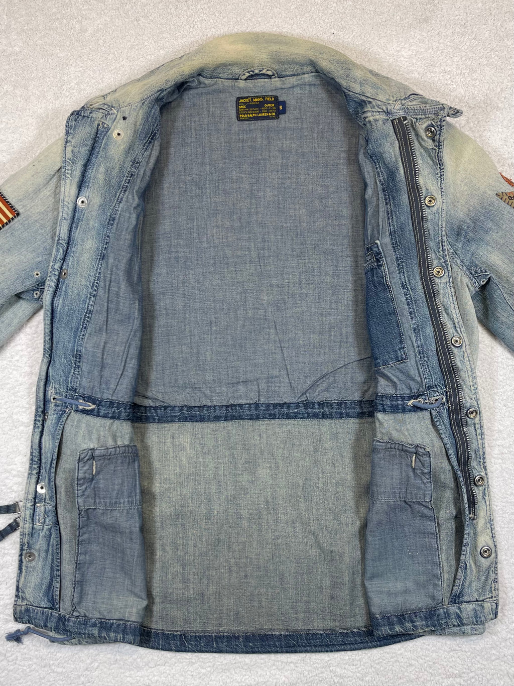 Polo Ralph Lauren & Co. Distressed Denim Field Jacket