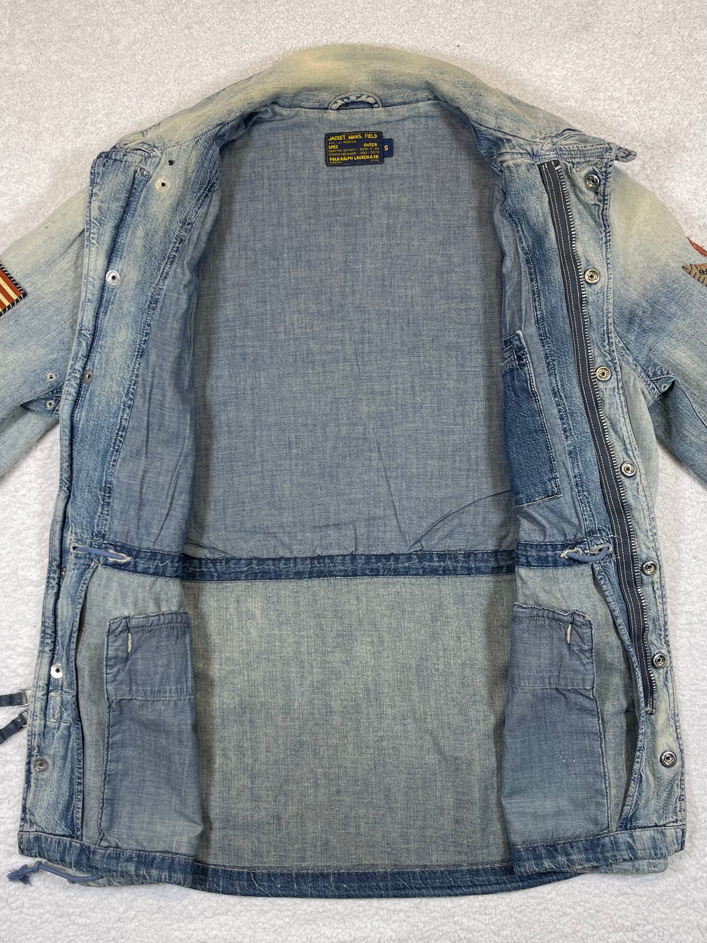 Polo Ralph Lauren & Co. Distressed Denim Field Jacket